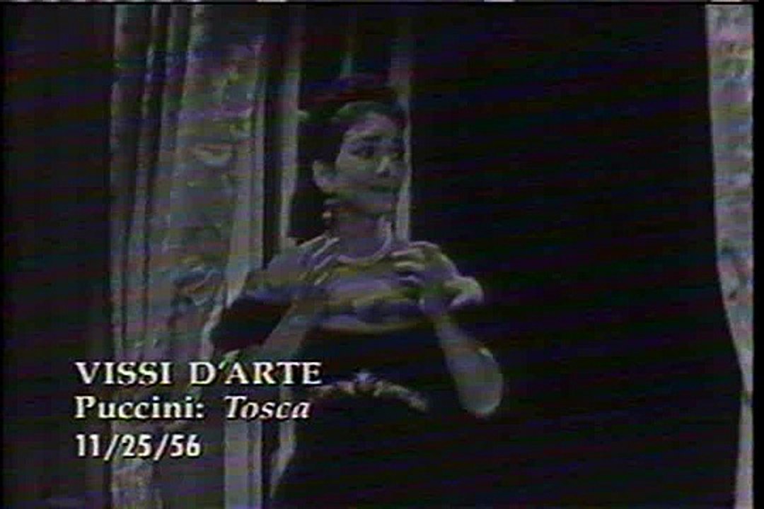 MARIA CALLAS sings  "Vissi D'arte"  on November 25, 1956