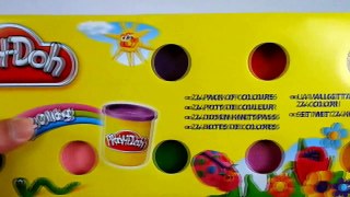 Play Doh Mega Pack 24 Rainbow Perfect to Make Surprise Eggs Caja Plastilina Colores playset
