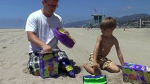 Family Fun Fight on a Beach   Toy Test​​​   Arcadius Kul​​​