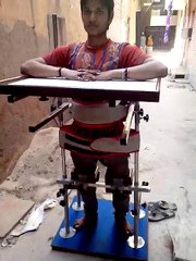 Stand in frame metallic Video Used In Physiotherapy By Solution Forever