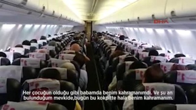 Pilot Oğul, Kaptan Babasının Babalar Gününü Anonsla Kutladı