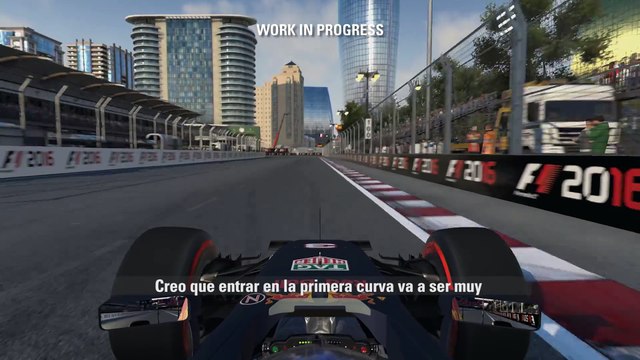 F1 2016 - Daniel Ricciardo Baku Flying Lap [ESP]