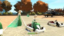 KARTS Princesas Elsa 'S Reina de las Nieves Frozen Varias Muchas MORE PRINCESS VIDEO CARS DIVERTIDOS