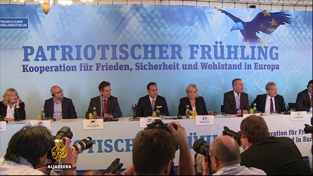 European far-right leaders rally against EU