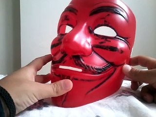 V for vendetta maskesi boyama