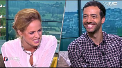 Le fou rire de Claire Arnoux avec Tarek Boudali