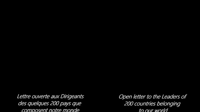Letter from a humble citizen to leaders of 198 countries : Albert II, Elizabeth II, Barack Obama, Harald V, ...