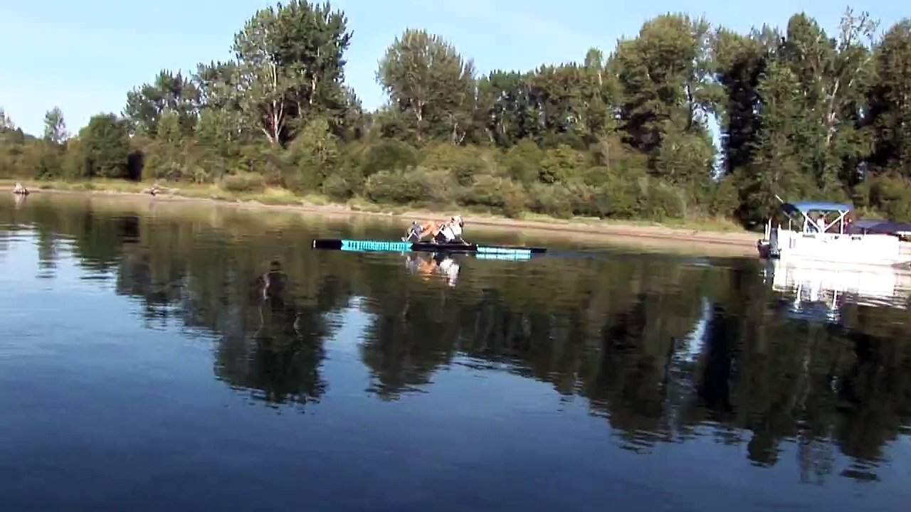 24 hour human powered boat distance record - Whitefish, MT