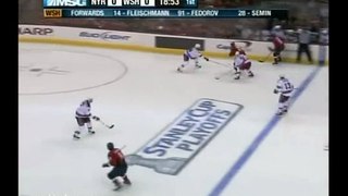 Ovechkin's Amazing Goal against Rangers plus Game 5 Reel - 4/24/09