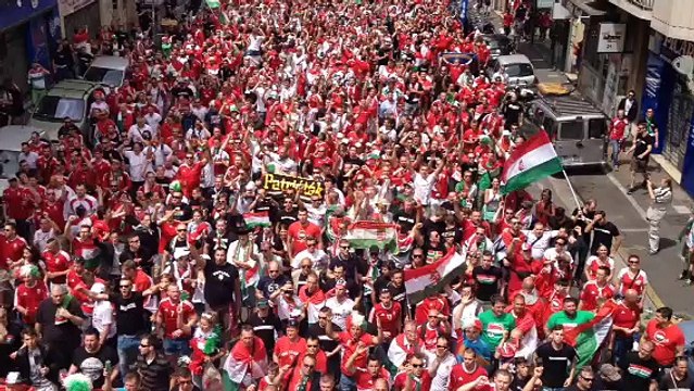 Euro 2016 : les Hongrois envahissent le Cours Lieutaud