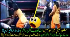 Indian Women Fights in Shalwar Qameez In Wrestling ring. Watch video.