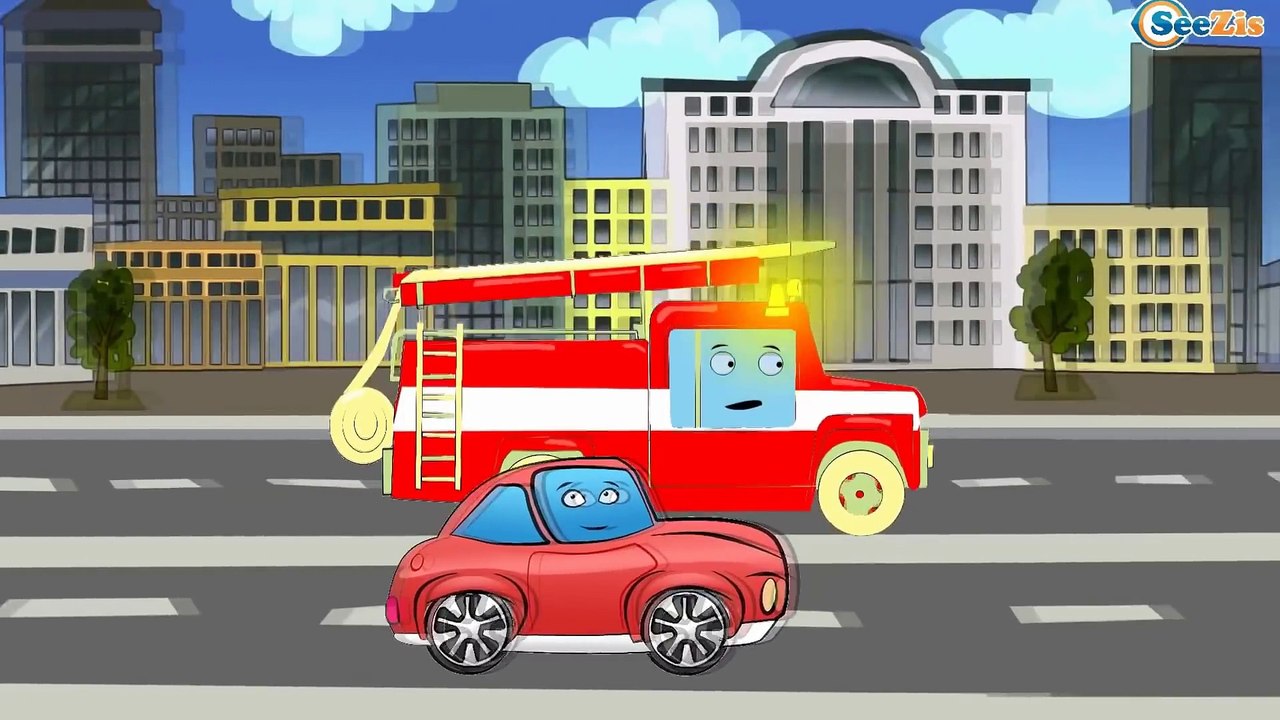 Мультфильмы для Детей. Монстр Трак и Пожарная Машина. Эвакуатор Гонки в городе. Мультики Машинки