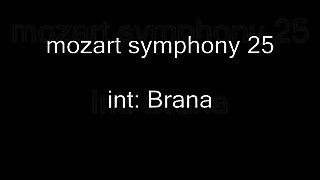 mozart-25 symphony,  branabr