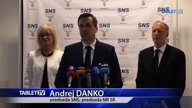 ZÁZNAM: A. DANKO: Jedinou cestou pre SNS je koniec hašterenia, hádok, negativizmu