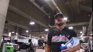 AJ Styles arrives for WrestleMania 32 at AT&T Stadium