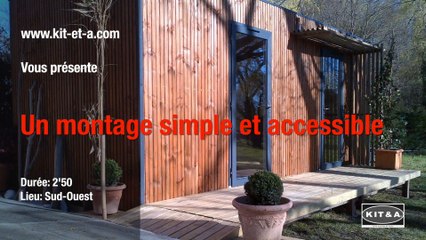 Un studio de jardin isolé bois en kit prêt à monter