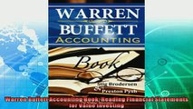 complete  Warren Buffett Accounting Book Reading Financial Statements for Value Investing