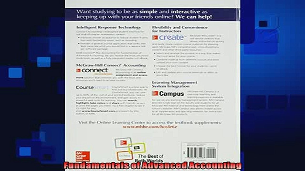 behold  Fundamentals of Advanced Accounting