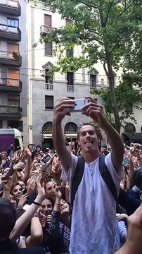 Introducing Neels Visser, the new celebrity-model causing a frenzy here in front of the Dolce & Gabbana show.