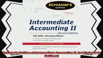 complete  Schaums Outline of Intermediate Accounting II 2ed Schaums Outlines