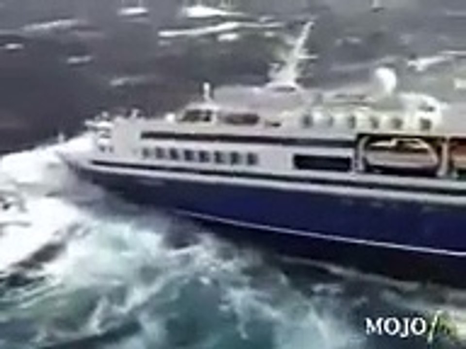 cruise ship almost tips over