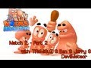 Worms Revolution - Match 2 - Let's Play w/ Jerry & Ben & TiRaMiSuZ & DevilMeteor - Part 2