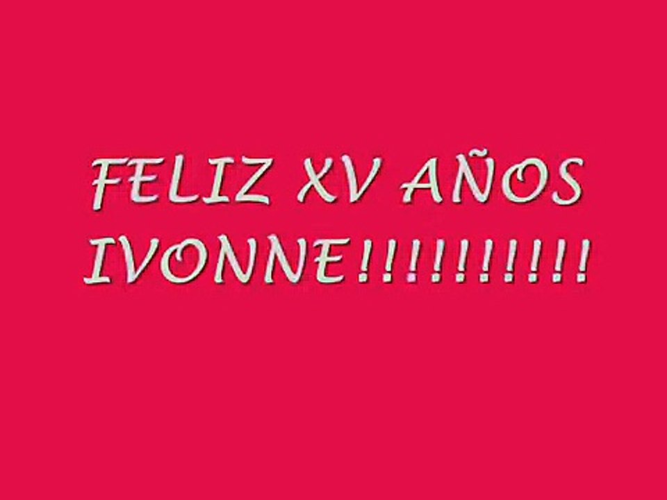 15 años ivonne