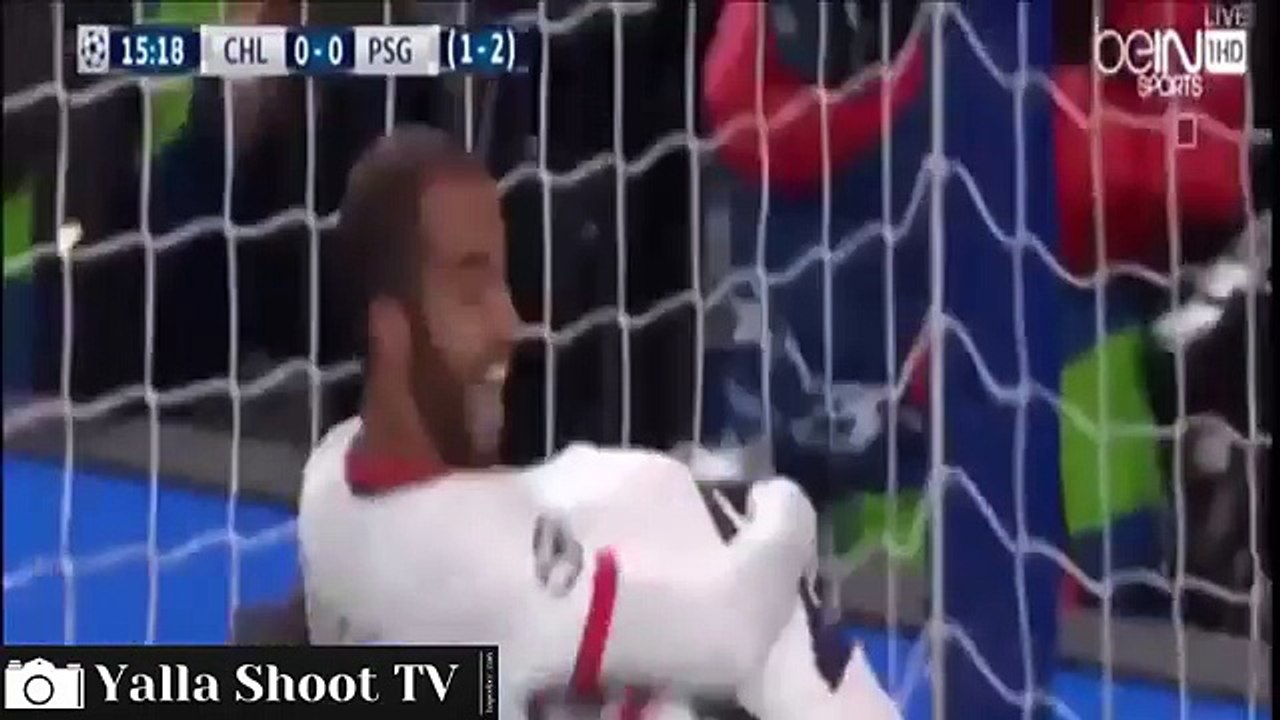 اهداف مباراة تشيلسي وباريس سان جيرمان 1-2الاهداف الكامله دوري ابطال اوروبا.