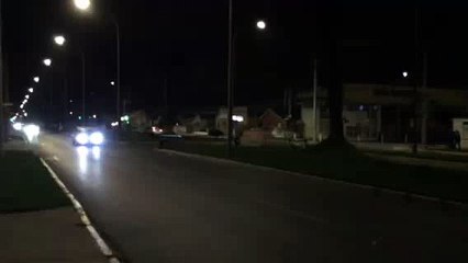 Autos que vuelan en Barros Luco en San Antonii