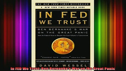 DOWNLOAD FREE Ebooks  In FED We Trust Ben Bernankes War on the Great Panic Full EBook