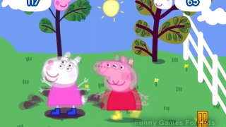 Peppa Pig and Suzy Sheep Jumping in Muddy Puddles Peppa Pig Games For Kids