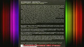 READ book  Economic Growth MIT Press Full Free
