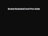Read Beckett Basketball Card Price Guide PDF Free