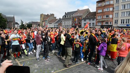 Ecran géant pour les Diables Rouges à Mouscron