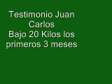 Juan Carlos Bajo 26 kilos de peso