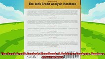behold  The Bank Credit Analysis Handbook A Guide for Analysts Bankers and Investors