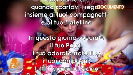 Compleanno Lorys - lettera del padre