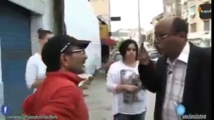 مواطن كاد يموت من الفجعة  في كاميرا خفية تونسية 2016 ملا لاعب
