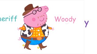 George DINOSAUR! Peppa Pig español Toy Story Animation For Kids and Children Buzz and Wood