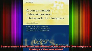 DOWNLOAD FREE Ebooks  Conservation Education and Outreach Techniques Techniques in Ecology  Conservation Full Ebook Online Free