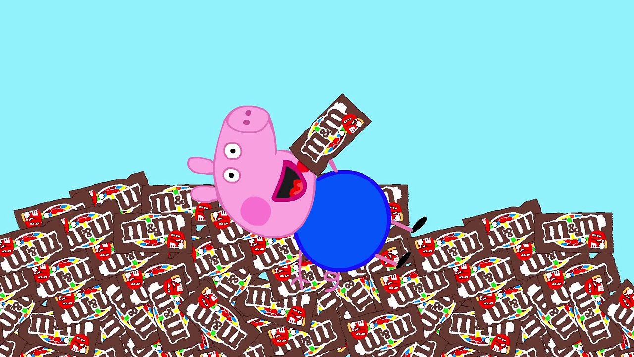 Peppa Pig Una cantidad de dulces George Comer M&M en español latino Canciones Infantiles En Espanol