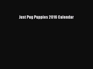 Read Just Pug Puppies 2016 Calendar Ebook Free