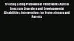 Read Books Treating Eating Problems of Children W/ Autism Spectrum Disorders and Developmental