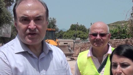 Report TV - Haxhinasto inspekton projektin e kanalizimeve në Ksamil: Zbatoni afatet