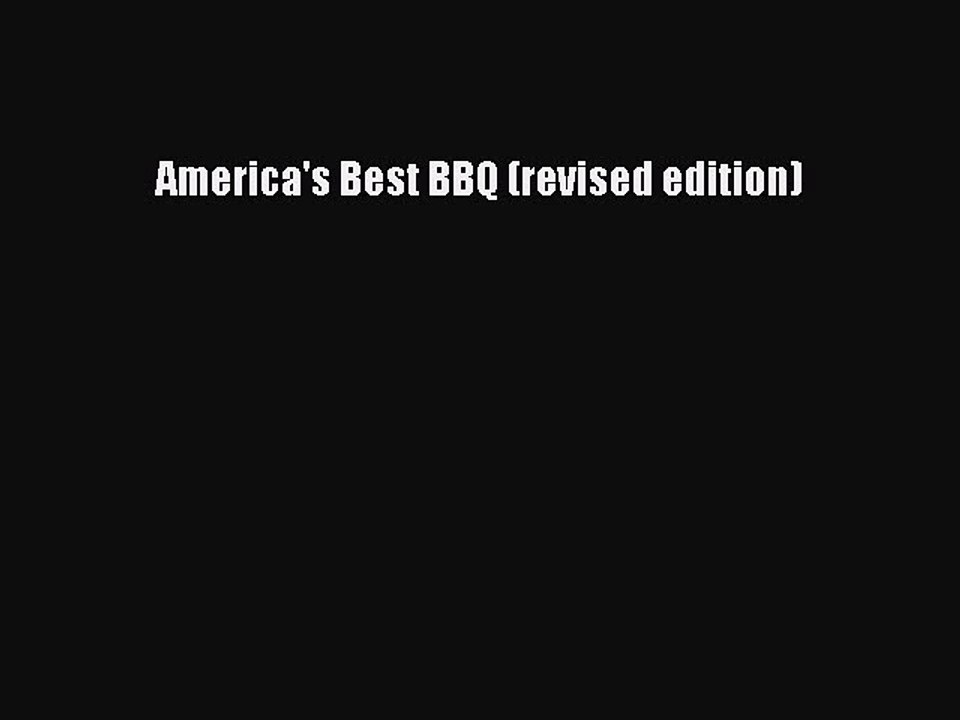 Read Books America's Best BBQ (revised edition) E-Book Free