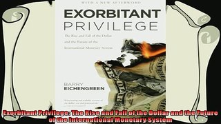 behold  Exorbitant Privilege The Rise and Fall of the Dollar and the Future of the International