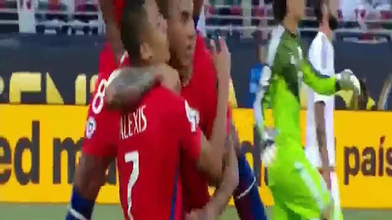 Eduardo Vargas First Goal Mexico vs Chile 0-7 Copa America 2016