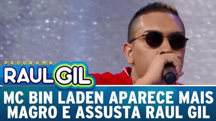 MC Bin Laden aparece mais magro e assusta Raul Gil