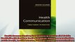 READ book  Health Communication From Theory to Practice JB Public HealthHealth Services Text   DOWNLOAD ONLINE