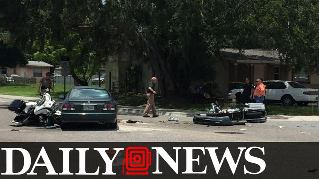 Florida Driver Slams Into Orlando Funeral Procession